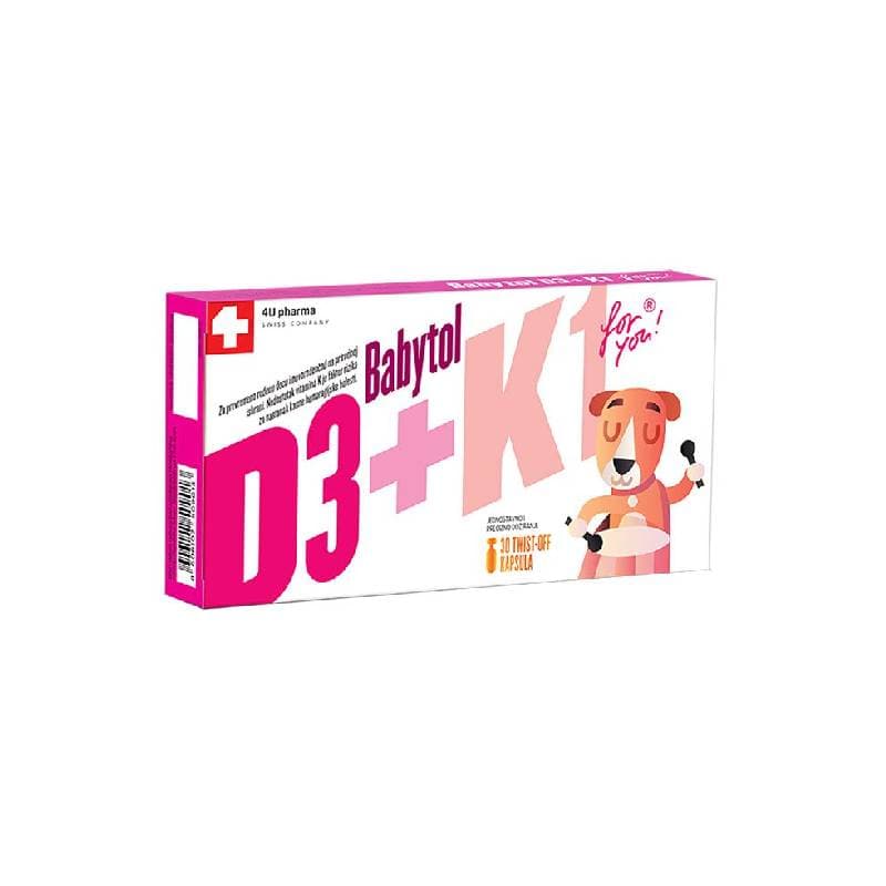 Babytol D3 + K1 30 twist-off kapsula