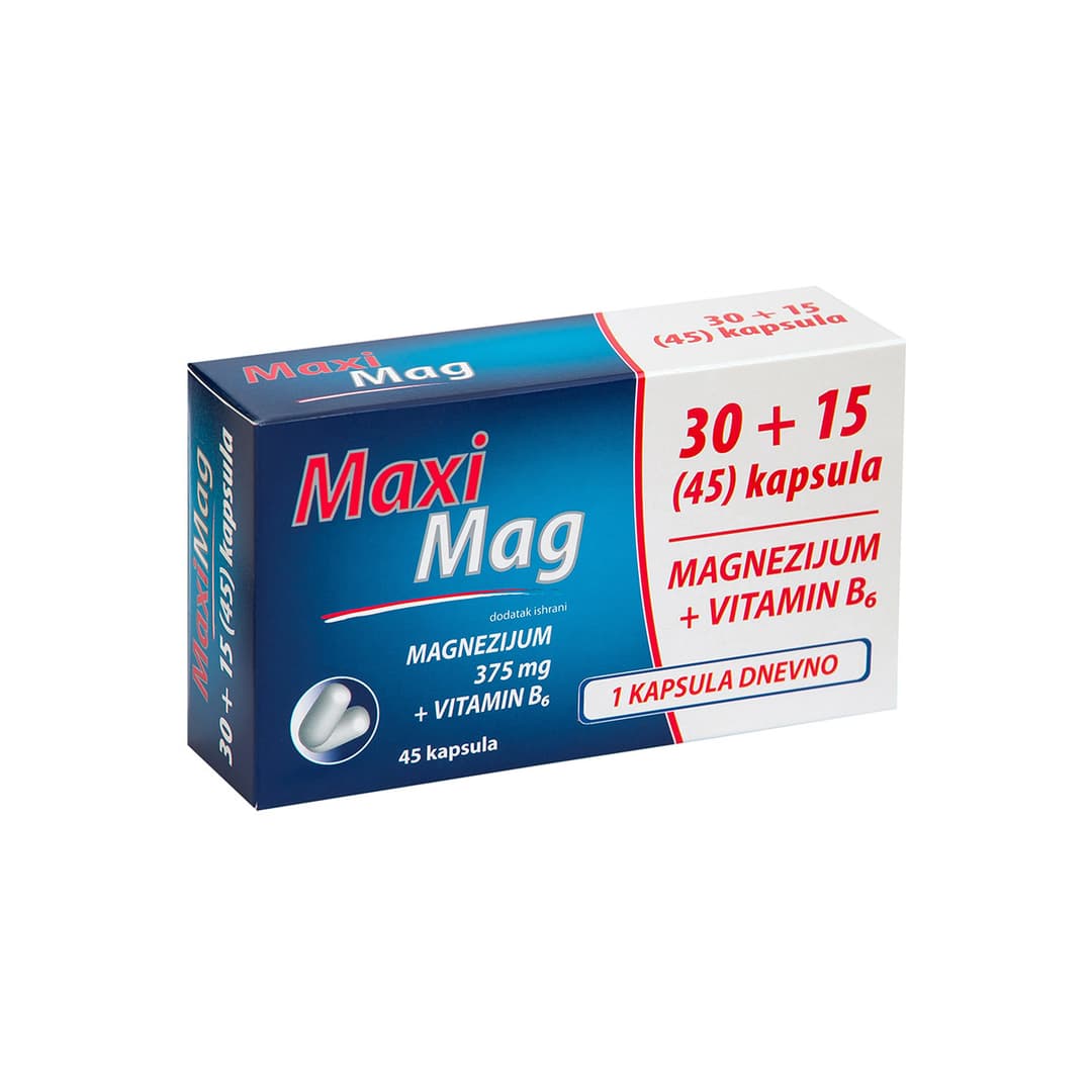 Maxi Mag 375mg 45 kapsula